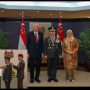 Kasad TNI Terima Penghargaan Medali Militer Kehormatan Singapura